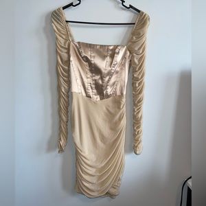 Small Tight Mini Dress with Long Sleeves